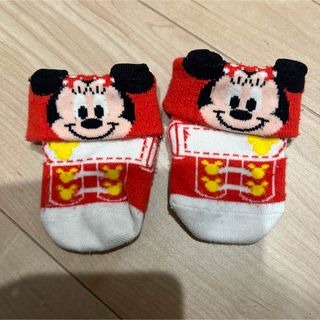 ディズニー(Disney)のディズニーリゾート限定ミニーちゃん靴下　可愛い　ベビーサイズ　ベビーソックス　(靴下/タイツ)