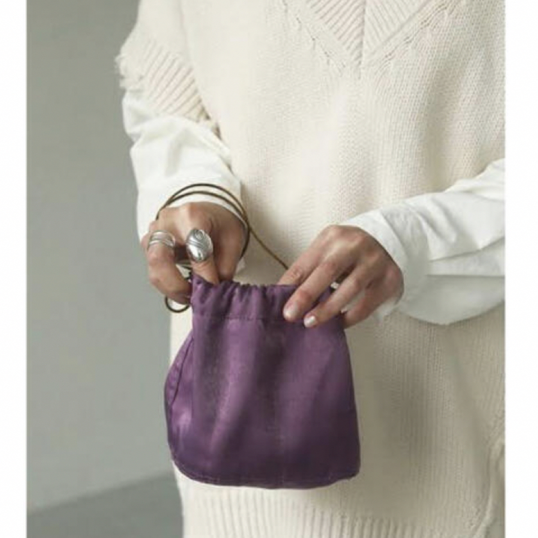 TODAYFUL(トゥデイフル)のTODAYFUL   Satin Mini Purse 巾着 ポシェット レディースのファッション小物(ポーチ)の商品写真