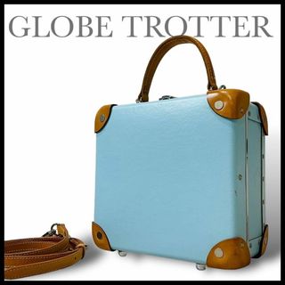 グローブトロッター(GLOBE-TROTTER)の極美品✨ グローブトロッター ミニトランク ティファニーブルー 系(ショルダーバッグ)