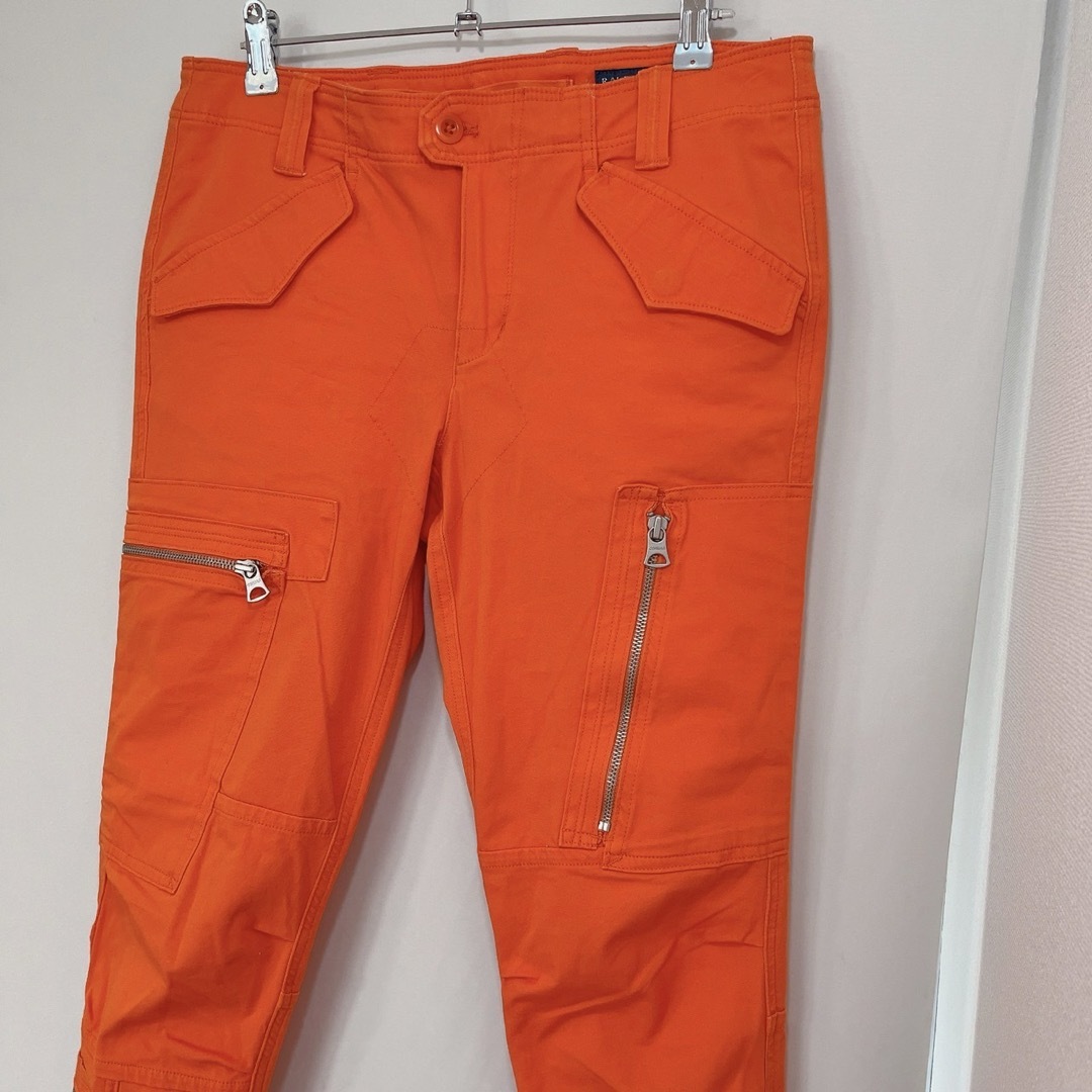 Ralph Lauren(ラルフローレン)の【希少♡】RALPH LAUREN  ジップデザイン　オレンジ　デザインパンツ メンズのパンツ(ワークパンツ/カーゴパンツ)の商品写真