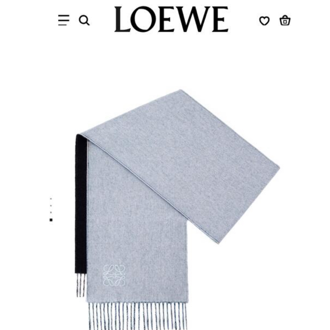 LOEWE(ロエベ)のロエベ　ストール　リバーシブル　美品 レディースのファッション小物(ストール/パシュミナ)の商品写真