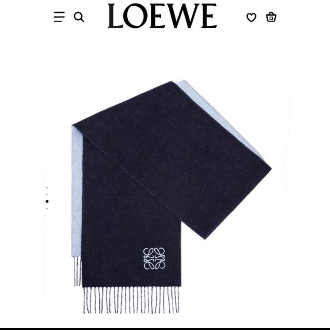LOEWE(ロエベ)のロエベ　ストール　リバーシブル　美品 レディースのファッション小物(ストール/パシュミナ)の商品写真