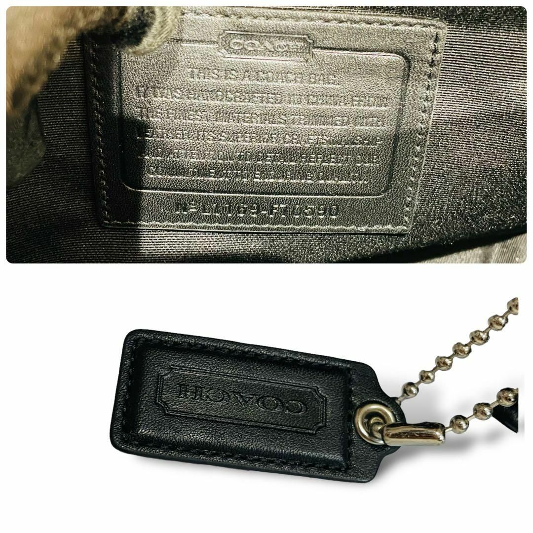 COACH(コーチ)の未使用品✨COACH ショルダーバッグ PVC シグネチャー 大容量 ネイビー メンズのバッグ(ショルダーバッグ)の商品写真