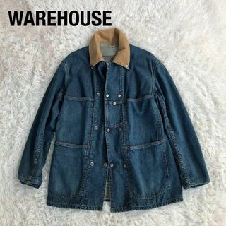 WAREHOUSE - WAREHOUSEウェアハウス　ダブルボタンデニムカバーオールデニムジャケット