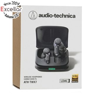 オーディオテクニカ(audio-technica)のaudio-technica　ワイヤレスイヤホン　ATH-TWX7 BK　アッシュブラック 元箱あり(ヘッドフォン/イヤフォン)