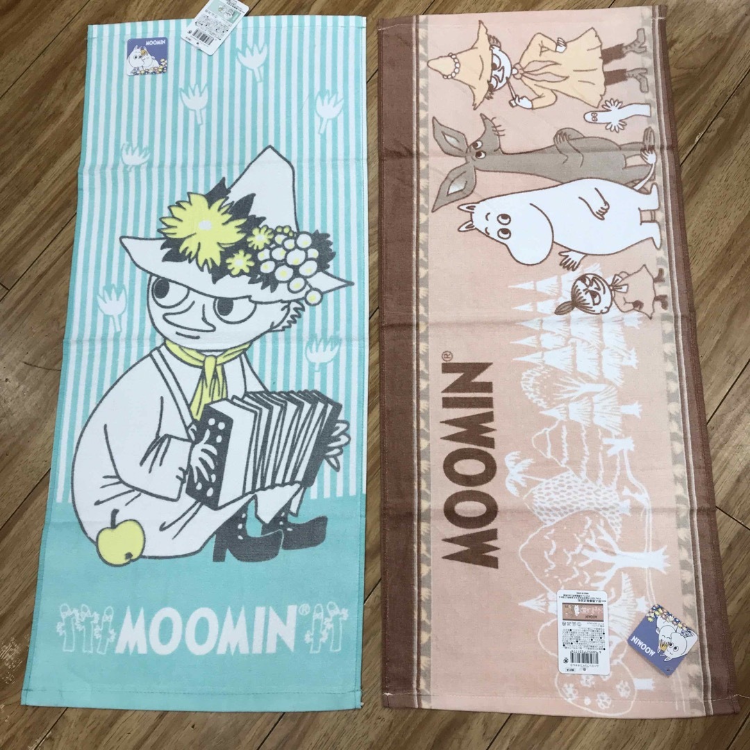 MOOMIN(ムーミン)のムーミン  スナフキンフェイスタオルセット エンタメ/ホビーのアニメグッズ(タオル)の商品写真