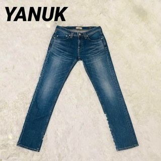 ヤヌーク(YANUK)の美品　ヤヌーク　YANUK スリムテーパードデニム　ジーンズ　25インチ　M(デニム/ジーンズ)