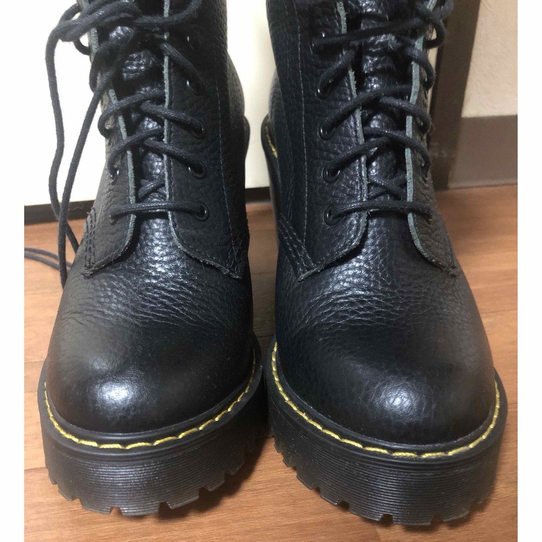 Dr.Martens(ドクターマーチン)のほぼ未使用ドクターマーチン チャンキーヒールブーツ UK4(24cm)ケンドラ黒 レディースの靴/シューズ(ブーツ)の商品写真