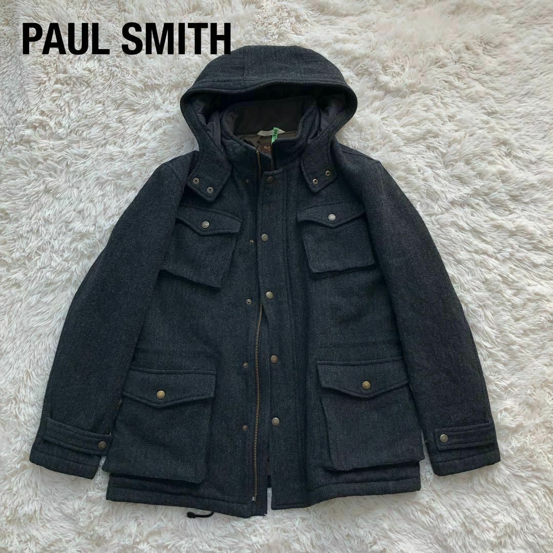 ポールスミスPAUL SMITH　ツイードコート　ヘリンボーンジャケット