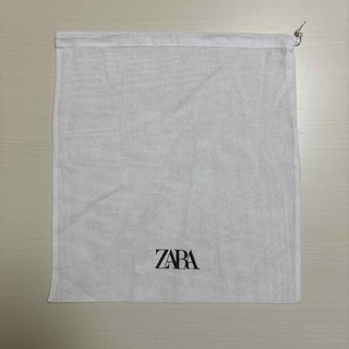 ザラ(ZARA)のZARA ザラ　巾着　ポーチ　ホワイト　保存袋　白(ポーチ)