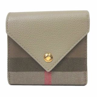 バーバリー(BURBERRY)の【新品】バーバリー 財布 三つ折り財布 8073146 LIGHT BEIGE (ライトベージュ系×ベージュ系マルチ) BURBERRY リラ バーバリーチェック ウォレット アウトレット レディース(財布)