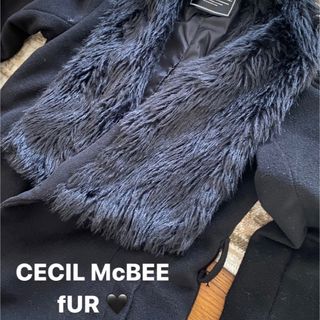 セシルマクビー(CECIL McBEE)のCECIL McBEE ファー付コート(毛皮/ファーコート)