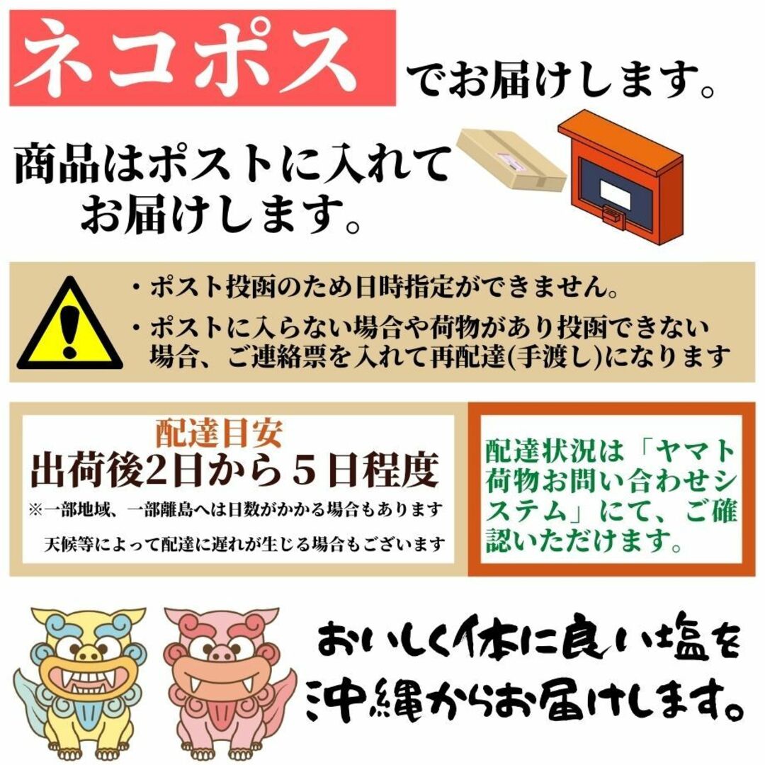 沖縄 天然塩 100g x 5袋 合計500g 浜比嘉塩　沖縄県産 お土産 食品/飲料/酒の食品(調味料)の商品写真