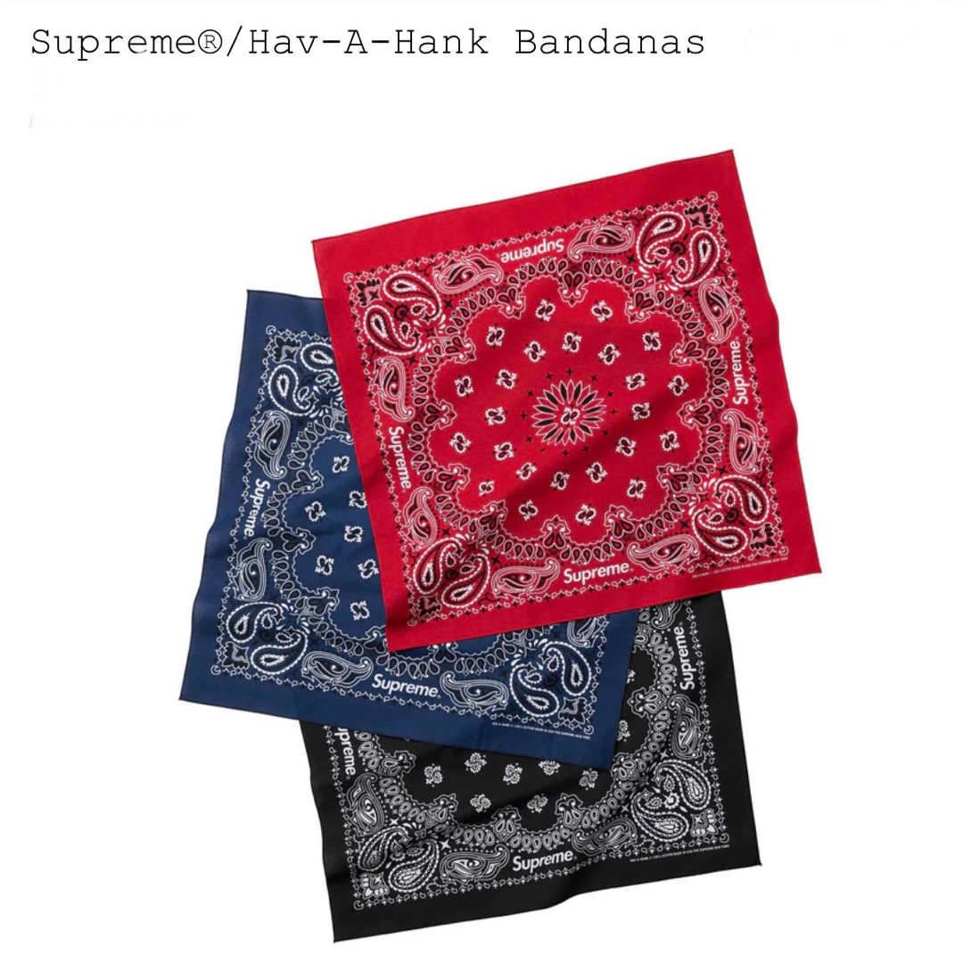 Supreme(シュプリーム)のSupreme/Hav-A-Hank Bandana1枚赤 メンズのファッション小物(バンダナ/スカーフ)の商品写真