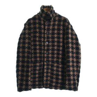 マルニ(Marni)のMARNI マルニ ステンカラーコート 40(M位) 茶xベージュx黒(総柄) 【古着】【中古】(その他)