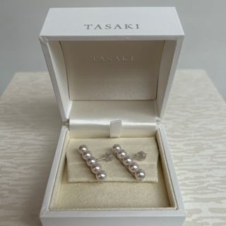 タサキ(TASAKI)のタサキ　バランスピアス　ホワイトゴールド(ピアス)