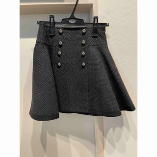 サカイ(sacai)のsacaiチェックスカート(ミニスカート)