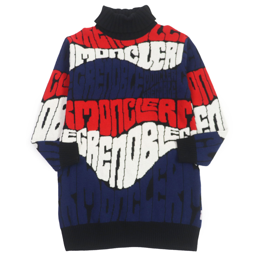 MONCLER(モンクレール)の【ドンドン見直し】極美品 MONCLER GAMME BLEU モンクレール ガムブルー 2019年製 MAGLIONE TORICOT ウール カシミヤ ロゴ入り オーバーシルエット ニット セーター トリコロール XS 正規品 メンズのトップス(ニット/セーター)の商品写真