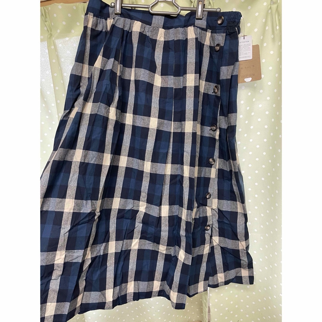 チェックロングスカート レディースのスカート(ロングスカート)の商品写真