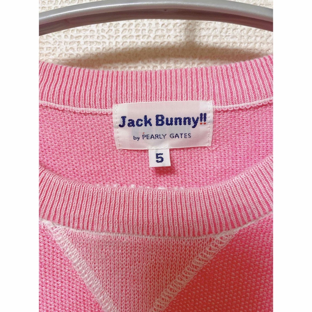 JACK BUNNY!!(ジャックバニー)のピンクニット スポーツ/アウトドアのゴルフ(ウエア)の商品写真
