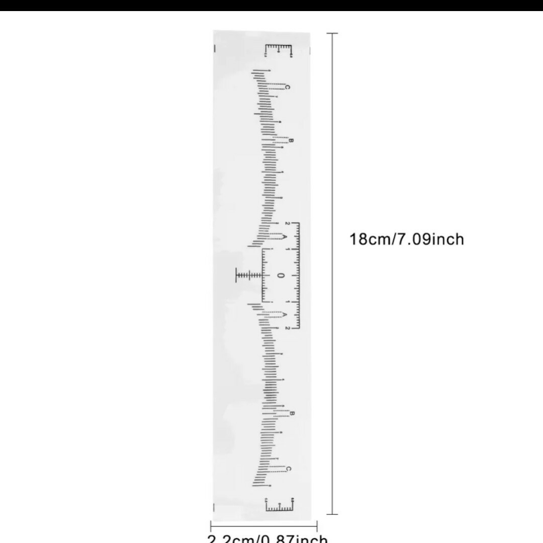 アイブロウ用フェイス定規、使い捨て眉定規、 綺麗眉 アイブロウステッカー コスメ/美容のベースメイク/化粧品(アイブロウペンシル)の商品写真