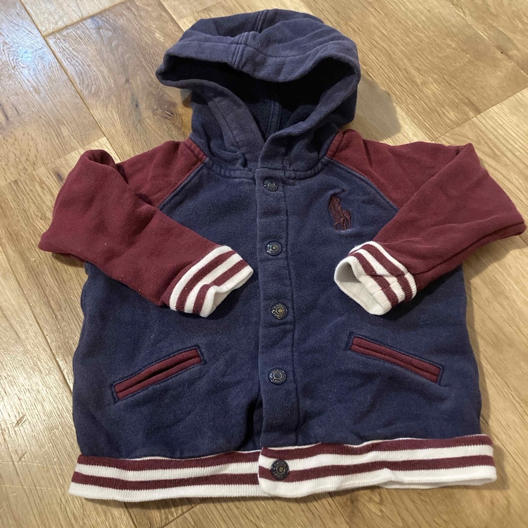 POLO RALPH LAUREN(ポロラルフローレン)のポロラルフローレン　スウェット　羽織り80 キッズ/ベビー/マタニティのベビー服(~85cm)(トレーナー)の商品写真