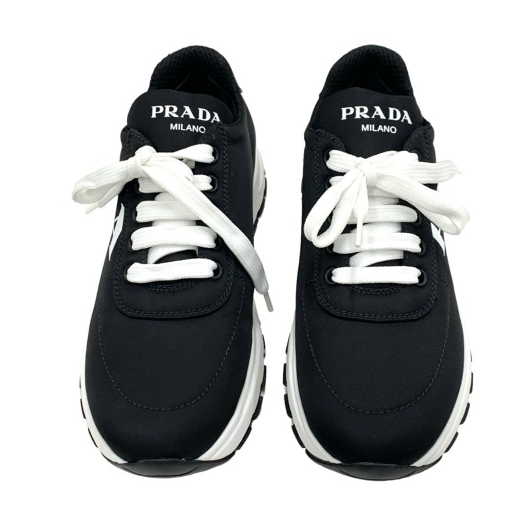 PRADA(プラダ)の未使用 プラダ PRADA スニーカー 靴 シューズ ロゴ ナイロン ブラック ホワイト レディースの靴/シューズ(スニーカー)の商品写真