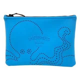 エルメス(Hermes)の　エルメス HERMES ネオバンPM ブルーエ ポリアミド/エラスタン レディース クラッチバッグ(クラッチバッグ)