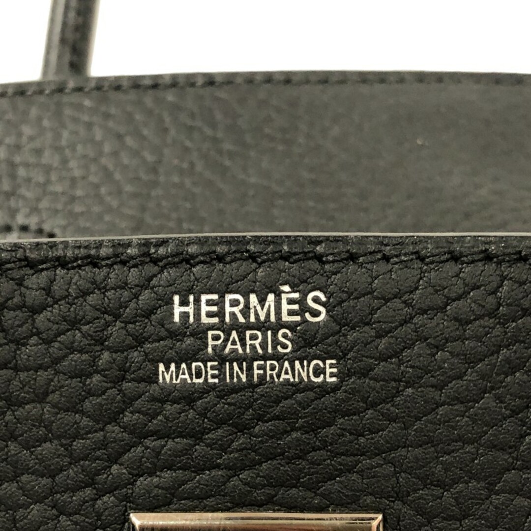 Hermes(エルメス)の　エルメス HERMES バーキン35 □K刻 ブラック シルバー金具 フィヨルド レディース ハンドバッグ レディースのバッグ(ハンドバッグ)の商品写真