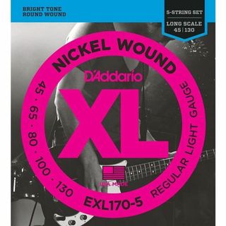 D'Addario ダダリオ ベース弦 5弦 .045-130 EXL170-5(弦)