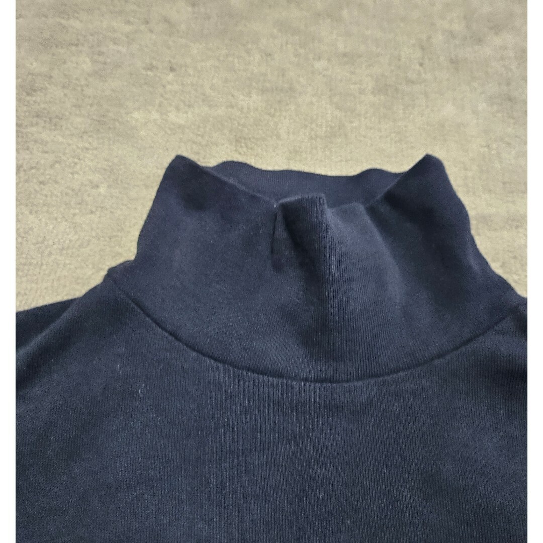 ZARA(ザラ)のザラ　ZARA　ハイネック　ネイビー　120 キッズ/ベビー/マタニティのキッズ服女の子用(90cm~)(Tシャツ/カットソー)の商品写真