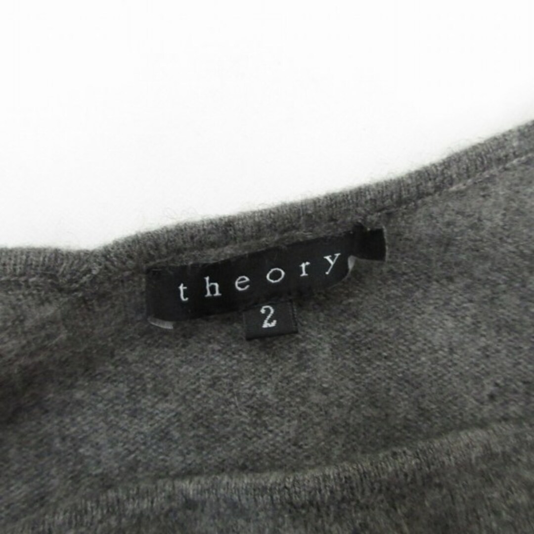 theory(セオリー)のセオリー theory カシミヤ ニット セーター 長袖 グレー 2 Mサイズ レディースのトップス(ニット/セーター)の商品写真