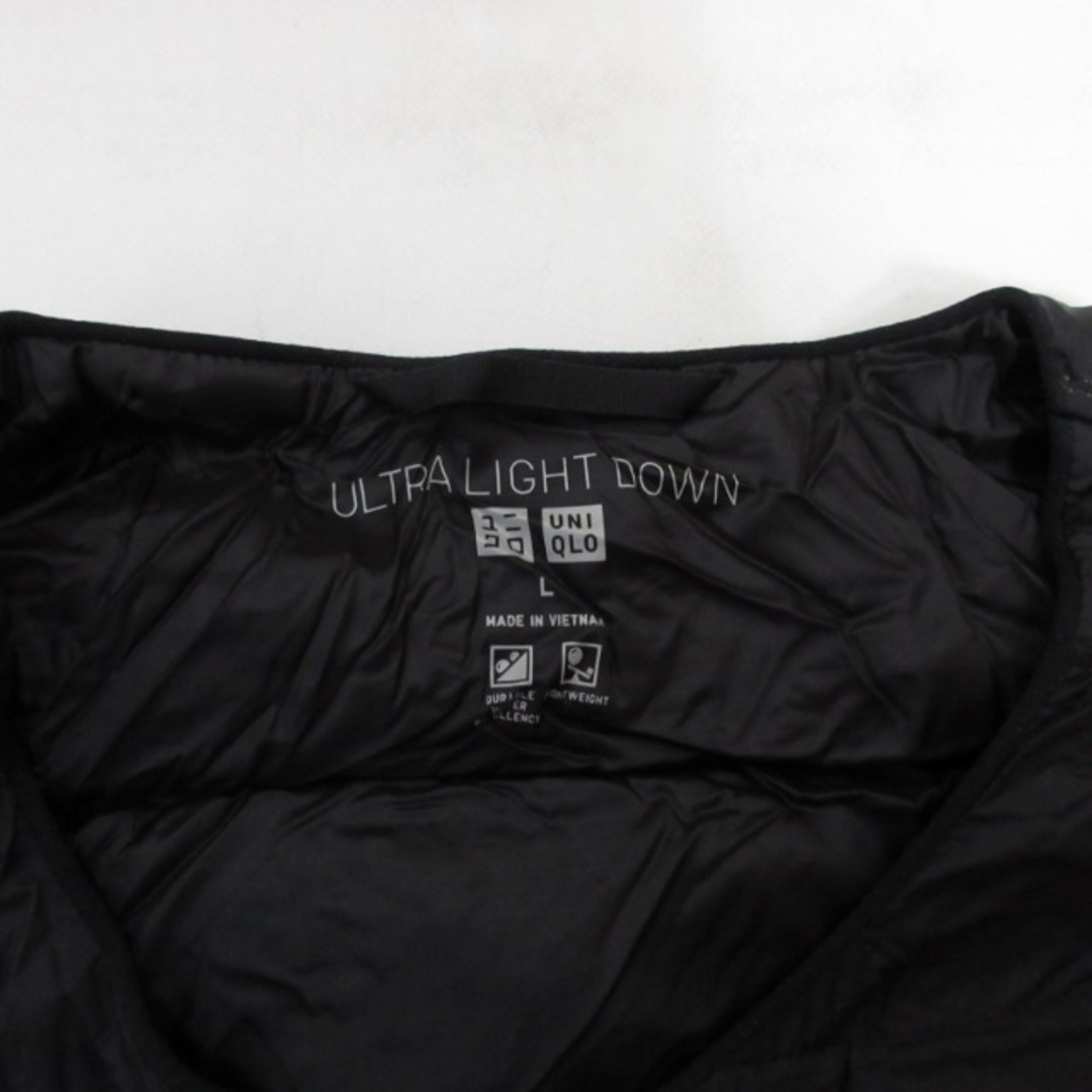 UNIQLO(ユニクロ)のユニクロ ウルトラライトダウン コンパクトジャケット インナーダウン 黒 L レディースのジャケット/アウター(ダウンジャケット)の商品写真