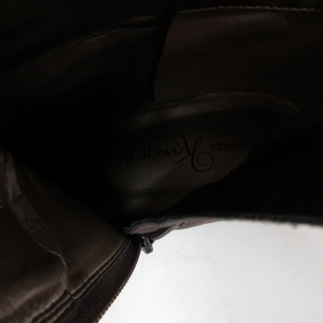 GINZA Kanematsu(ギンザカネマツ)の銀座かねまつ GINZA Kanematsu ショートブーツ 茶系 24㎝ D レディースの靴/シューズ(ブーツ)の商品写真