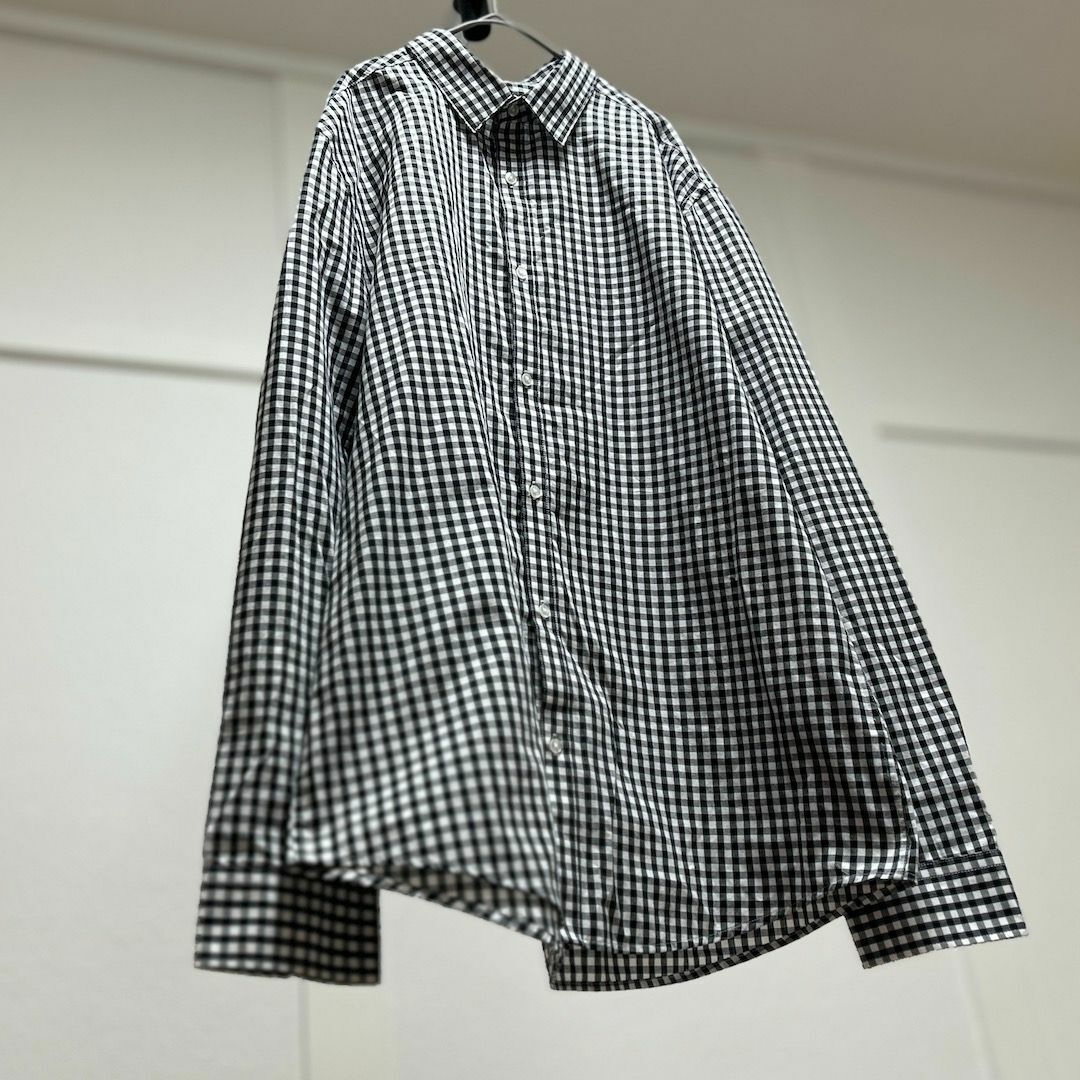 H&M(エイチアンドエム)のH&Mエイチアンドエム/ギンガムチェックシャツ/L メンズのトップス(シャツ)の商品写真