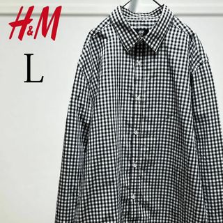 エイチアンドエム(H&M)のH&Mエイチアンドエム/ギンガムチェックシャツ/L(シャツ)