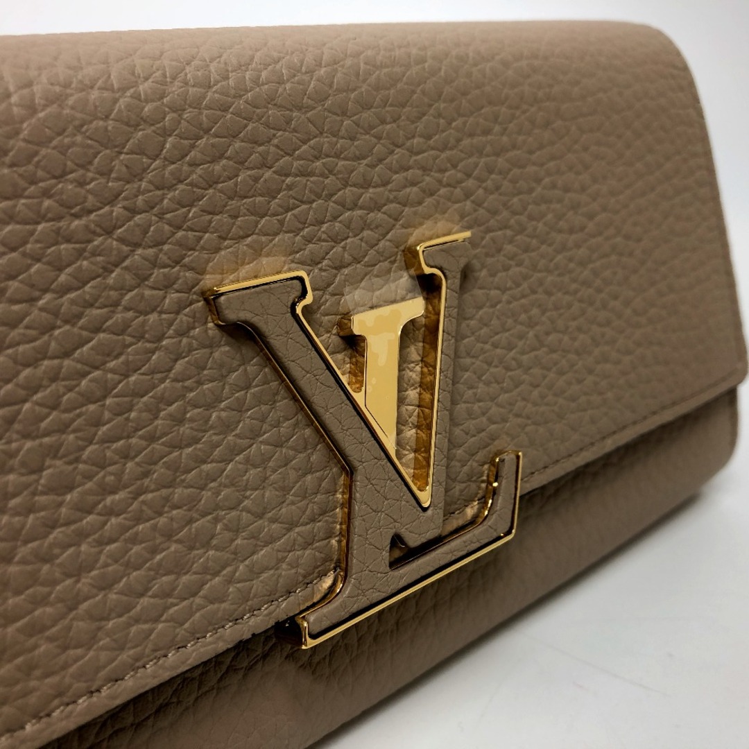 LOUIS VUITTON(ルイヴィトン)のルイヴィトン LOUIS VUITTON ポルトフォイユ・カプシーヌ M61249 ウォレット 長財布 トリヨンレザー ガレ ベージュ 新品 レディースのファッション小物(財布)の商品写真