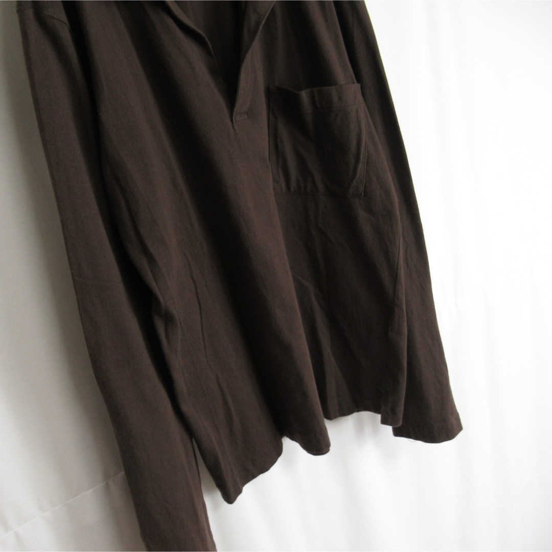 agnes b.(アニエスベー)のagnes b. コットン スキッパー シャツ 長袖 ポロシャツ トップス S メンズのトップス(シャツ)の商品写真