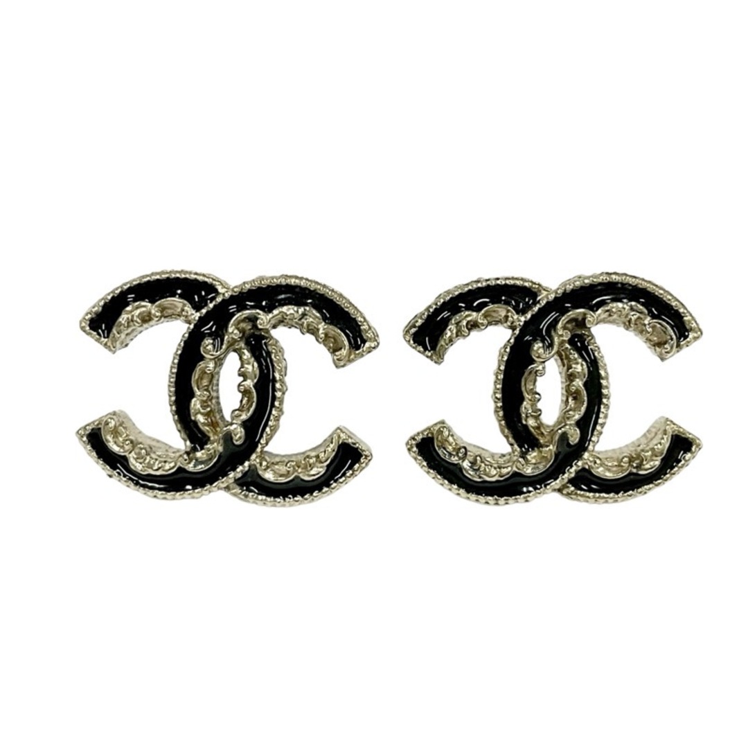 CHANEL(シャネル)のシャネル CHANEL ピアス ココマーク ゴールド ブラック レディースのアクセサリー(ピアス)の商品写真