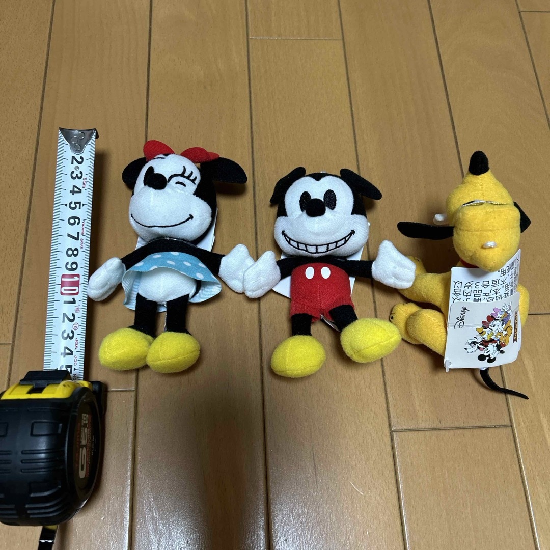 ミッキーマウス ミニーマウス プルート ぬいぐるみ3個セット エンタメ/ホビーのおもちゃ/ぬいぐるみ(キャラクターグッズ)の商品写真
