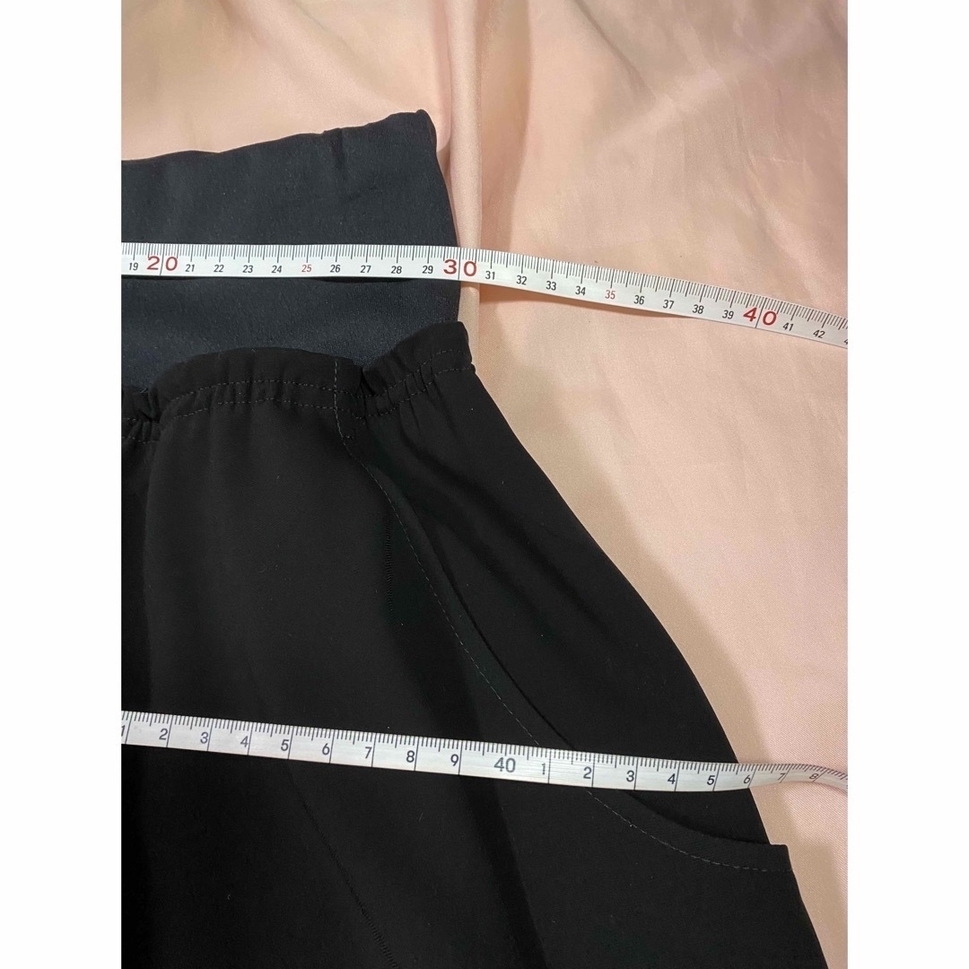 美品　スカート　バルーン　フレアスカート　ドレープ　ブラック　インポート レディースのスカート(ひざ丈スカート)の商品写真