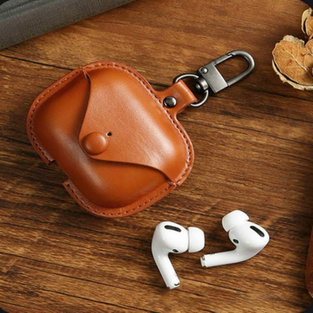 Airpods proエアポッズプロ第2世代 1世代も対応 保護ケース 革風 スマホ/家電/カメラのスマホアクセサリー(モバイルケース/カバー)の商品写真