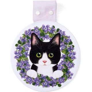 フェリシモ(FELISSIMO)の⭐️タイムセール⭐️フェリシモ猫部　お花の中から猫が見守る　 フラワーリースタオル(タオル/バス用品)