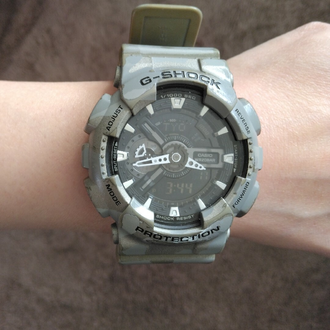 G-SHOCK(ジーショック)の迷彩1１0G-SHOCK（一部機能ジャンク） メンズの時計(腕時計(デジタル))の商品写真