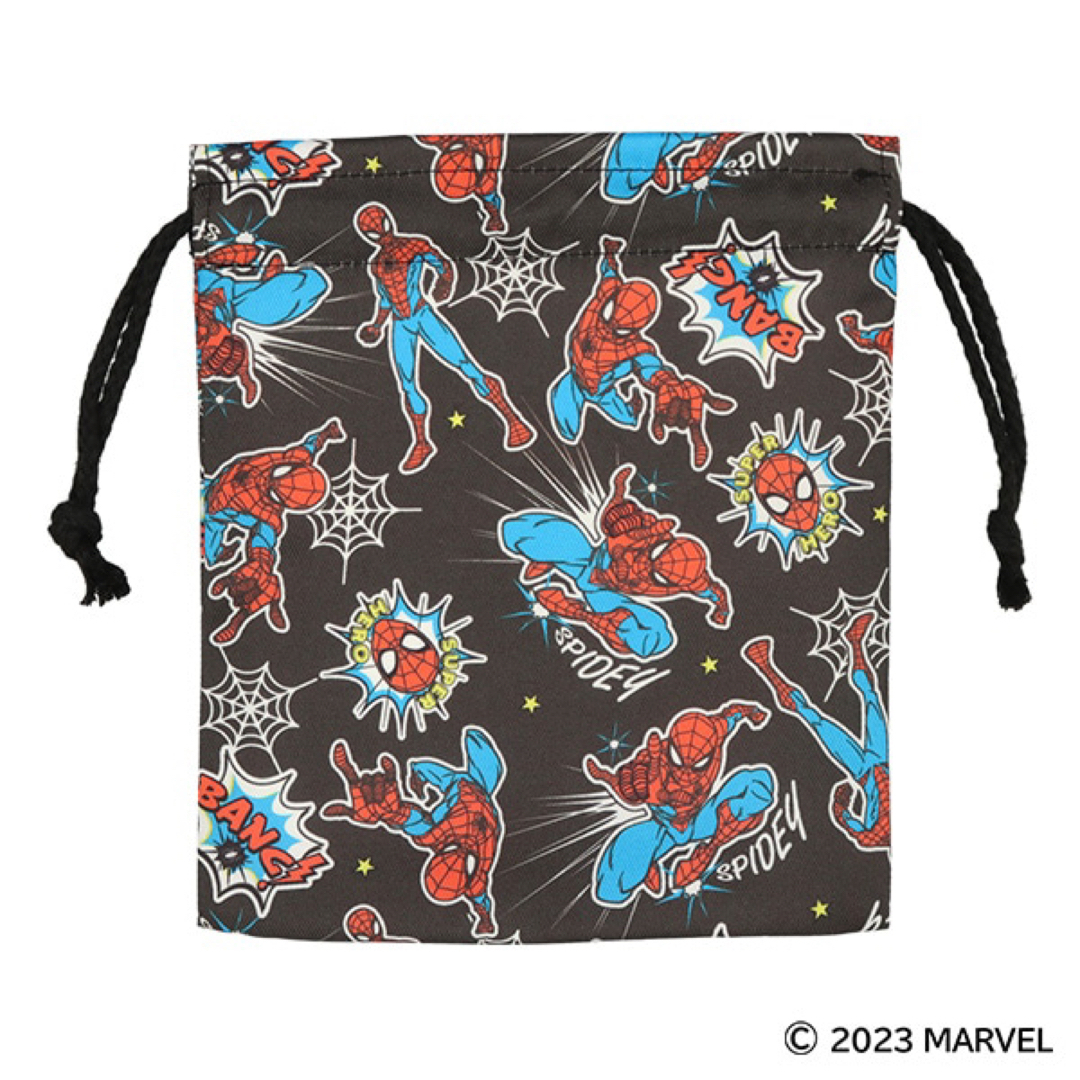 MARVEL(マーベル)の新品 スパイダーマン 巾着袋 3枚セット 給食袋 歯ブラシコップ袋 MARVEL キッズ/ベビー/マタニティのこども用バッグ(ランチボックス巾着)の商品写真