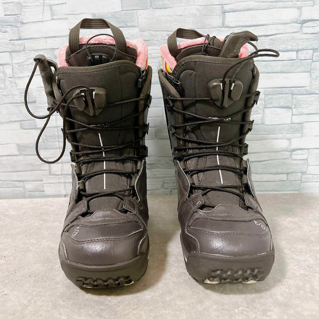 Salomon Lily 8.5 スノーボードブーツ 仕 (ブラウン) Salomon Lily 8.5 スノーボードブーツ 仕 (ブラウン)