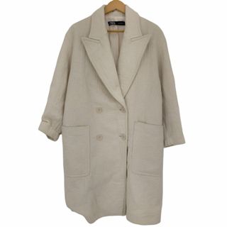 ザラ(ZARA)のZARA(ザラ) Double Breasted Textured Coat (チェスターコート)