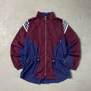 アディダス(adidas)の80〜90年代 adidas アディダス ポリエステル トラックジャケット ドローコード 切り替え トレフォイルロゴ メンズL相当 レディース(ジャージ)