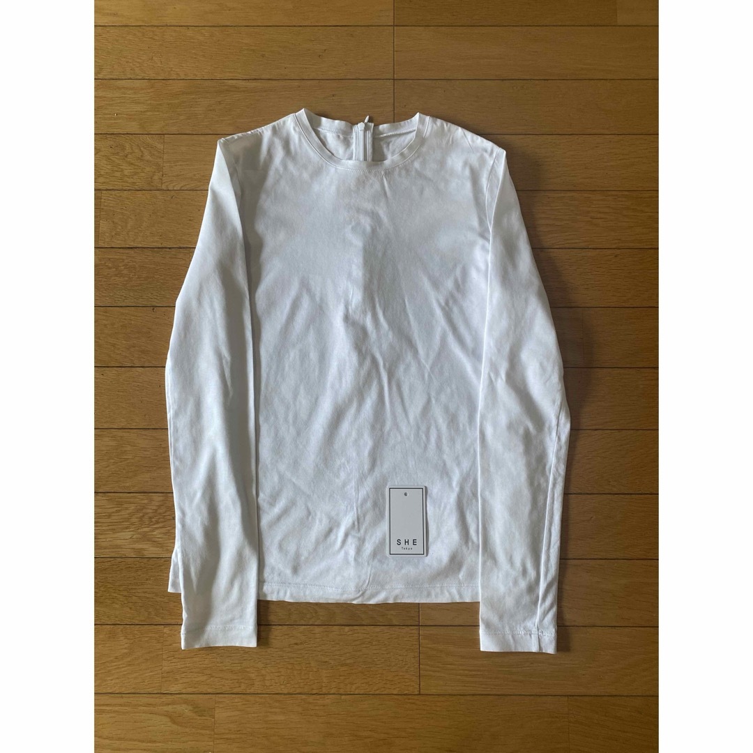 SHE tokyo  Brigitte ロングスリーブTシャツ　白　0サイズ メンズのトップス(Tシャツ/カットソー(七分/長袖))の商品写真