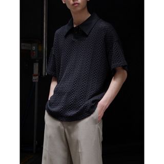 サスクワッチファブリックス(SASQUATCHfabrix.)のSASQUATCHfabrix．BALFOUS LACE POLO SHIRT(ポロシャツ)